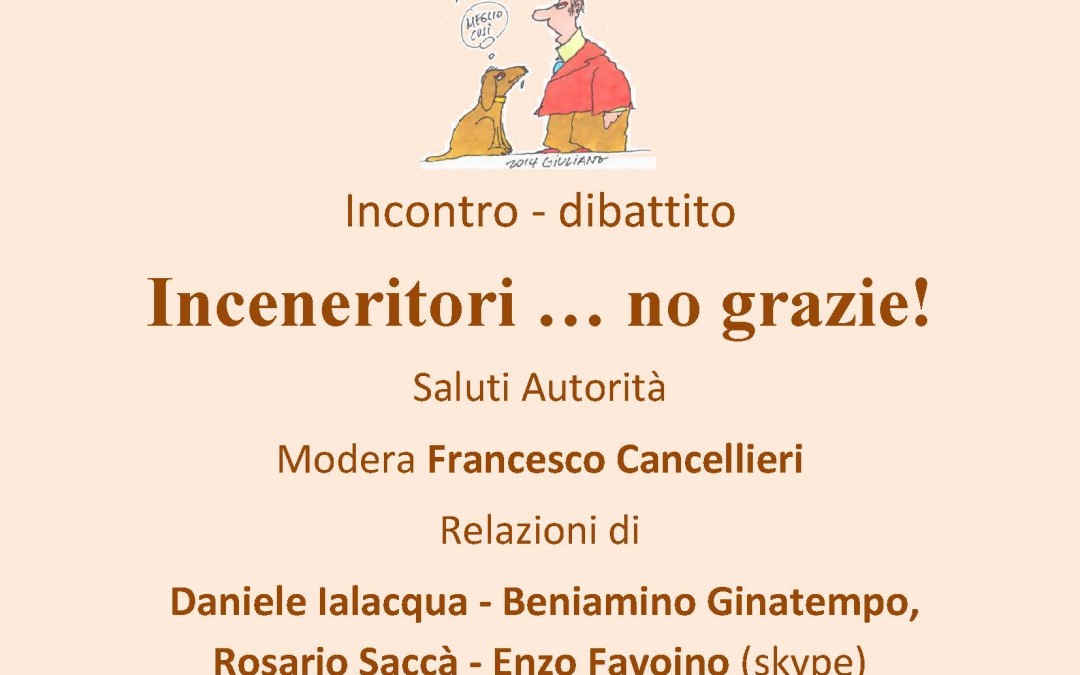 LRZ-Zero Waste Sicilia, Inceneritori…no grazie 9 settembre