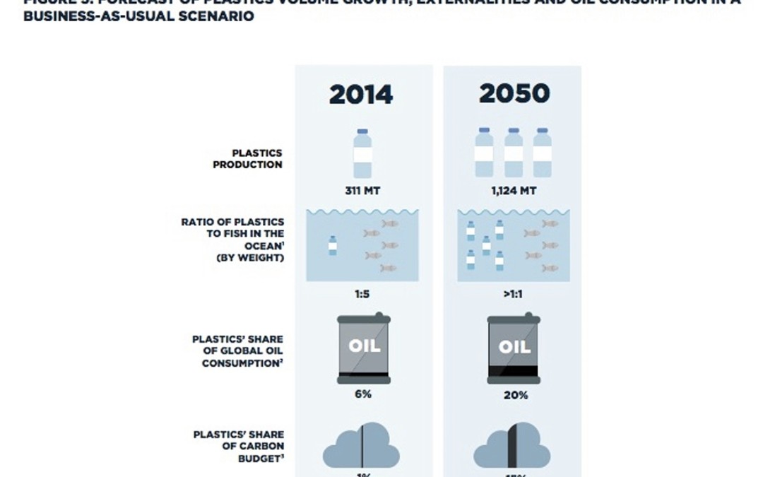 Più plastica che pesci nei mari entro il 2050