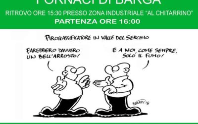 13 Ottobre 2018 Fornaci di Barga (LU) – Adesione e Video Appello per Manifestazione NO ALL’INCENERITORE KME 13 Ottobre 2018 Fornaci di Barga (LU)